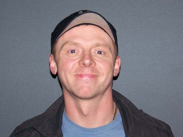 Simon Pegg at the New York press day for "Paul."