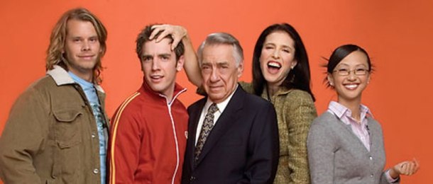 Eric Christian Olsen, Bret Harrison, Philip Baker Hall, Mimi Rogers and Joy Osmanski in "The Loop"