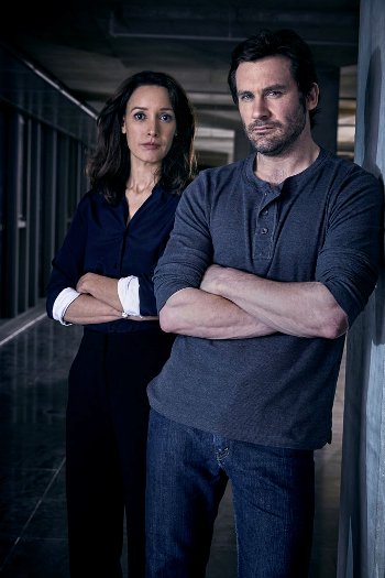 TAKEN -- Season: 1 -- Pictured: (l-r) Jennifer Beals as Christina Hart, Clive Standen as Bryan Mills -- (Photo by: Jeff Riedel/NBC)