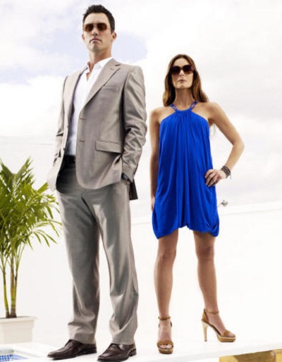 Jeffrey Donovan and Gabrielle Anwar in "Burn Notice."