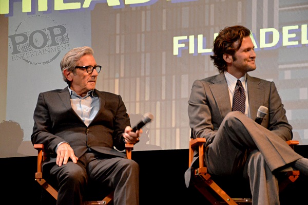 Griffin Dunne and Max Korman at the premiere of the film "Joy Will Prevail" at the Philadelphia Film Festival.